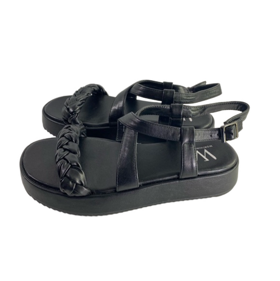 Worthington Shoes - Worthington Women's Lulu Strap Black Platform Sandals Size 7.5 NWOT SKU0379